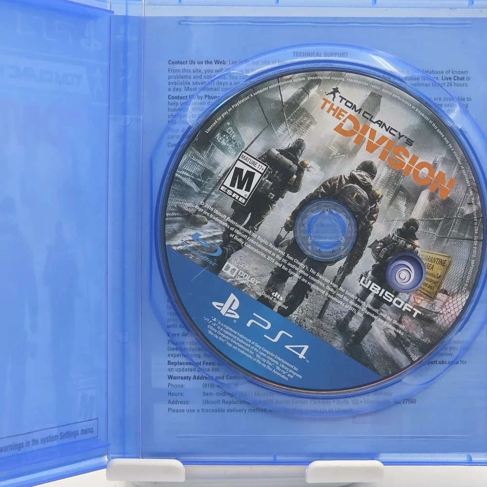 Tom Clancy's The Division PS4 Sony PlayStation 4 Video Game Ubisoft Action Retro